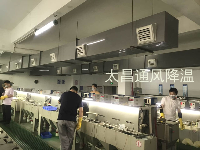 東莞某電鍍車間環(huán)?？照{(diào)降溫案例